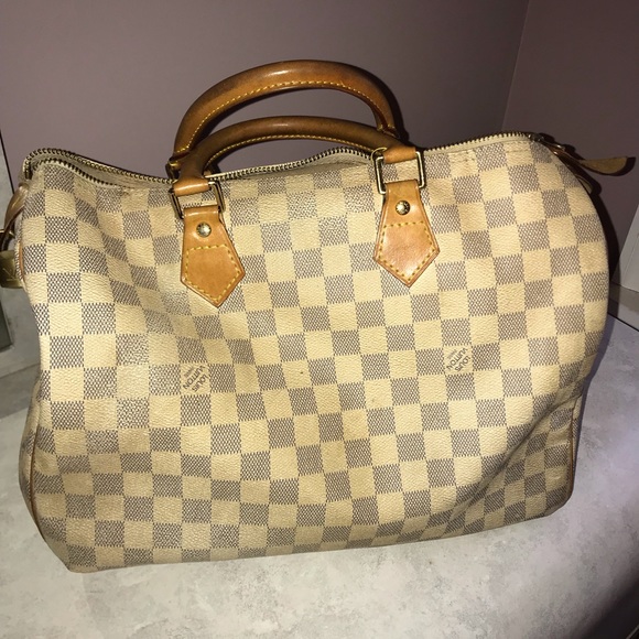 Louis Vuitton Handbags - Louis Vuitton Speedy 35 Damier Azur Canvas